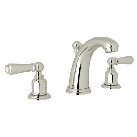 Rohl Edwardian Widespread Lavatory Faucet In Polished Nickel With Levers U.3760L-PN-2